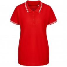 Рубашка поло женская Virma Stripes Lady, красная