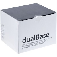 Кружка с подогревом и беспроводной зарядкой dualBase, черная