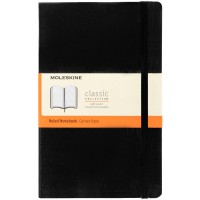 Записная книжка Moleskine Classic Large, в линейку, черная