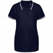 Рубашка поло женская Virma Stripes Lady, темно-синяя