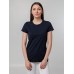Футболка женская T-bolka Stretch Lady, темно-синяя (navy)