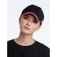 Бейсболка Unit Smart, черная с красным