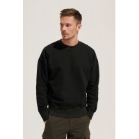 Свитшот оверсайз унисекс Authentic, серый меланж