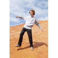 Свитшот оверсайз унисекс Authentic, серый меланж