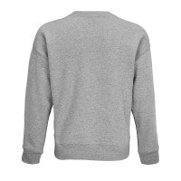 Свитшот оверсайз унисекс Authentic, серый меланж