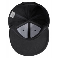 Бейсболка Unit Snapback с прямым козырьком, черная