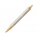 Шариковая ручка Parker IM Premium Warm Silver (grey)  GT, стержень: M, цвет чернил: blue, в подарочной упаковке.