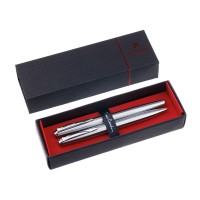 Набор Pierre Cardin PEN&PEN: ручка шариковая + роллер. Цвет - стальной. Упаковка Е.