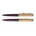 Шариковая ручка Parker 51 DELUXE PLUM GT, стержень: M, цвет чернил: black, в подарочной упаковке.