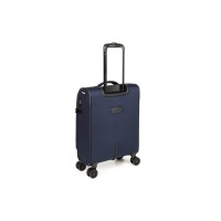Чемодан TORBER Brosno, синий, нейлон 600D, 36,5 х 20 х 54 см, 32 л