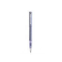 Перьевая ручка Parker Vector XL Silver Blue CT, цвет чернил blue, перо: F/M, в подарочной упаковке.