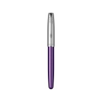 Ручка-роллер Parker Sonnet Essentials Violet SB Steel CT, цвет чернил black, перо: F, в подарочной упаковке.