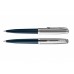 Шариковая ручка Parker 51 CORE MIDNIGHT BLUE CT, стержень: M, цвет чернил: black, в подарочной упаковке.