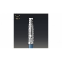 Ручка-роллер Parker Sonnet Premium Refresh BLUE CT, стержень: F, цвет чернил: black, в подарочной упаковке