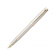 Перьевая ручка Parker IM Professionals Monochrome Champagne, перо: F, цвет чернил: Blue, в подарочной упаковке.