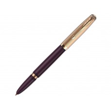Перьевая ручка Parker 51 DELUXE PLUM GT, перо: F, цвет чернил: black, в подарочной упаковке.