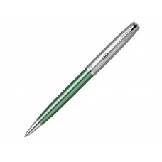 Шариковая ручка Parker Sonnet Essentials Green SB Steel CT, цвет чернил black, перо: M, в подарочной упаковке.