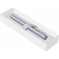 Ручка-роллер Parker Vector XL Silver Blue CT, цвет чернил black, стержень: F, в подарочной упаковке.