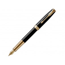 Ручка перьевая Parker Sonnet Core Black Lacquer GT, черный/золотистый
