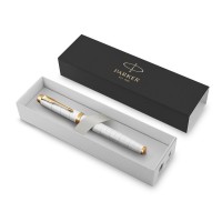 Перьевая ручка Parker IM Premium F318  Pearl GT,перо: F, цвет чернил: blue, в подарочной упаковке.