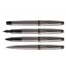 Ручка-роллер Waterman Expert Silver F BLK в подарочной упаковке