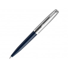 Шариковая ручка Parker 51 CORE MIDNIGHT BLUE CT, стержень: M, цвет чернил: black, в подарочной упаковке.