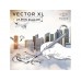 Ручка-роллер Parker Vector XL Silver Blue CT, цвет чернил black, стержень: F, в подарочной упаковке.
