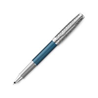 Ручка-роллер Parker Sonnet Premium Refresh BLUE CT, стержень: F, цвет чернил: black, в подарочной упаковке