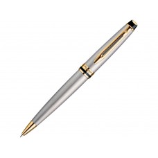 Ручка шариковая Waterman Expert 3 Stainless Steel GT M, серебристый/золотистый