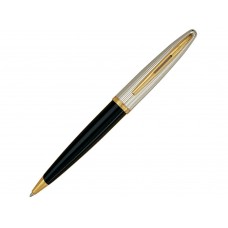 Шариковая ручка Waterman Carene De Luxe, цвет: Black/Silver, стержень: Mblue