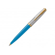Шариковая ручка Parker 51 Premium Turquoise GT стержень: M, цвет чернил: black, в подарочной упаковке.