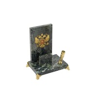 Настольный прибор Закон, зеленый/золотистый/красный