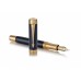 Перьевая ручка Parker Duofold Prestige Centennial, Blue Chevron GT Foutain Pen Fine, перо: F, цвет чернил: black, в подарочной упаковке.
