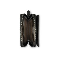 Кошелёк женский BUGATTI Bella, с RFID защитой, чёрный, воловья кожа/полиэстер, 12х2,5х9,5 см