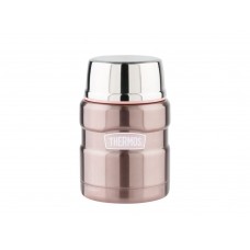 Термос из нерж. стали с ложкой тм THERMOS SK3000 Pink 0,47L, розовый