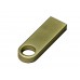 USB 2.0-флешка на 512 Мбайт с мини чипом и круглым отверстием, золотистый