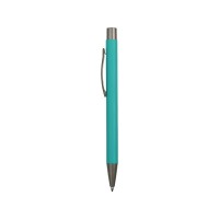 Ручка металлическая soft touch шариковая Tender, бирюзовый