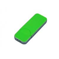 USB-флешка на 32 Гб в стиле I-phone, прямоугольнй формы, зеленый