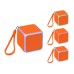 Портативная колонка Cube с подсветкой, оранжевый