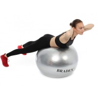 Мяч для фитнеса Fitball 75 с насосом, серебристый