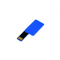 USB-флешка на 16 Гб в виде пластиковой карточки, синий