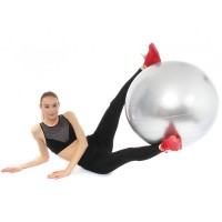 Мяч для фитнеса Fitball 75 с насосом, серебристый