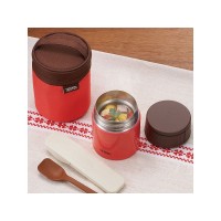 Термос из нерж. стали для еды тм THERMOS JBQ-400-PCH 0.4L, красный