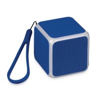 Портативная колонка Cube с подсветкой, синий