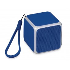 Портативная колонка Cube с подсветкой, синий