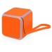 Портативная колонка Cube с подсветкой, оранжевый
