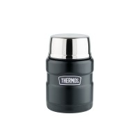 Термос из нерж. стали с ложкой тм THERMOS SK3000-BK(Matte Black) Food Jar 0.470L, черный