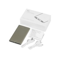 Портативное зарядное устройство Мун с 2-мя USB-портами, 4400 mAh, бронзовый