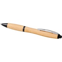 Шариковая ручка Nash из бамбука, натуральный/черный