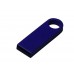 USB 2.0-флешка на 128 Гб с мини чипом и круглым отверстием, синий